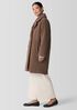 Cozy Recycled Wool Boucle Notch Collar Coat