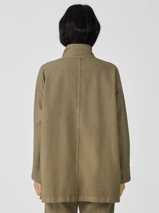 Organic Cotton Hemp Stand Collar Jacket