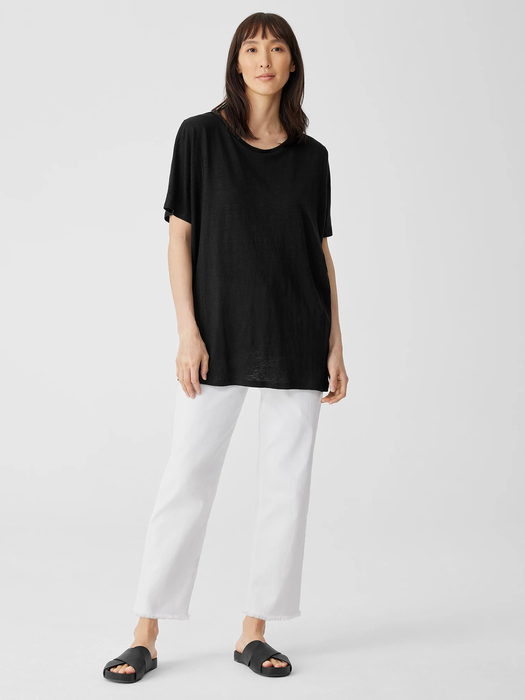 Organic Linen Jersey Long Tee