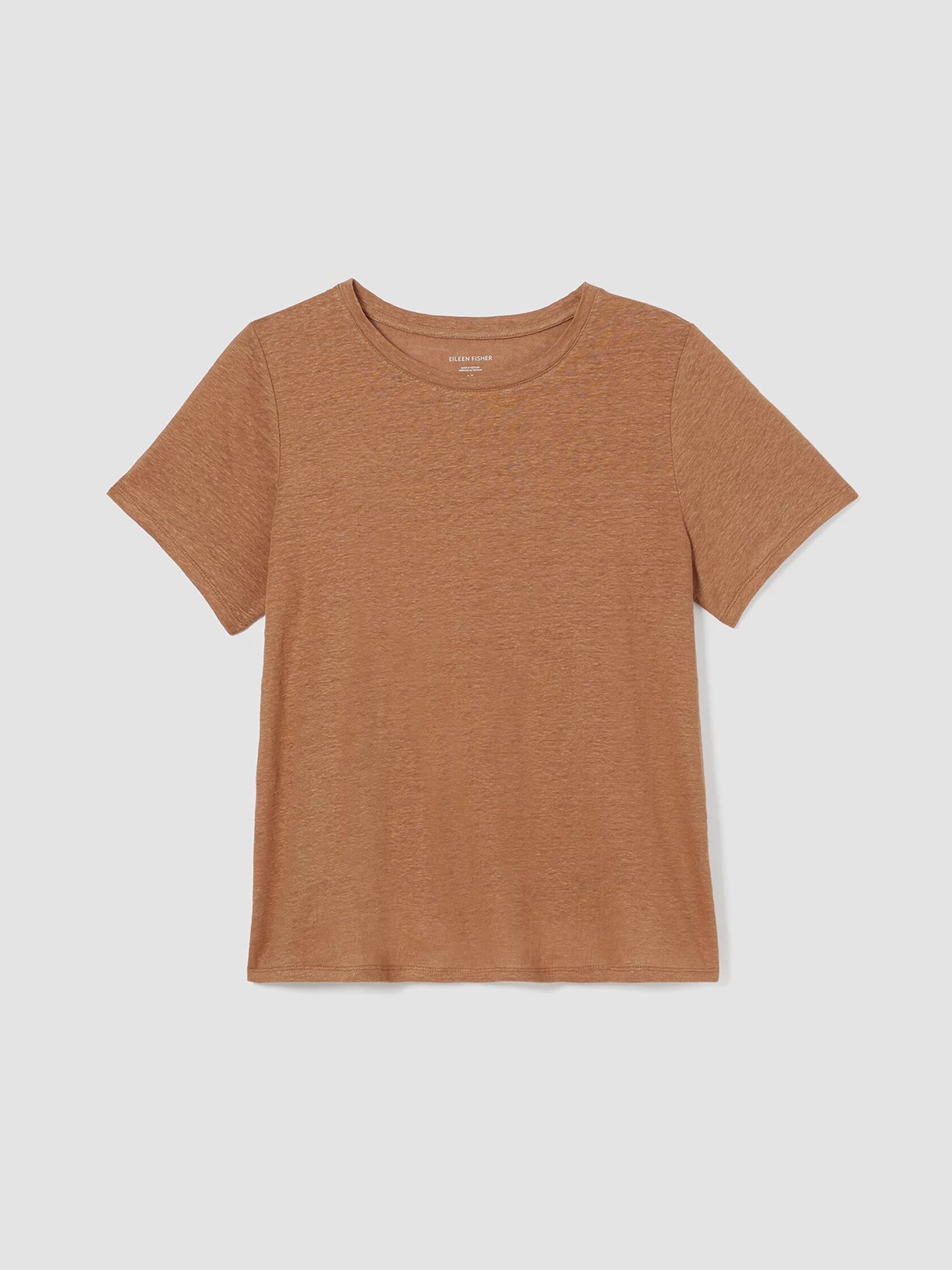 Organic Linen Jersey Crew Neck Tee