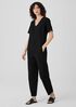 Cotton Hemp Stretch Lantern Jumpsuit