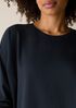 Cozy Brushed Terry Hug Crew Neck Long Top