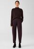 Boiled Wool Jersey Pleated Lantern Pant