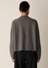 Fine Felted Wool Notch Collar Cardigan in Regenerative Wool