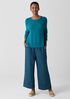 Organic Linen Cotton Slub Crew Neck Top