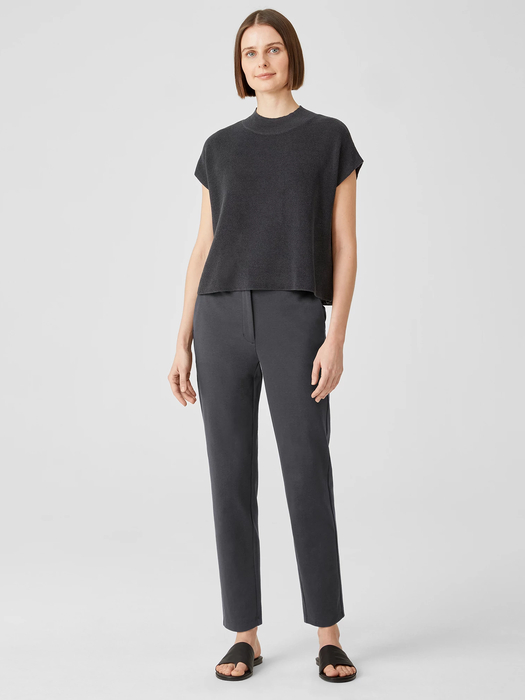 Organic Cotton Ponte Slim Pant