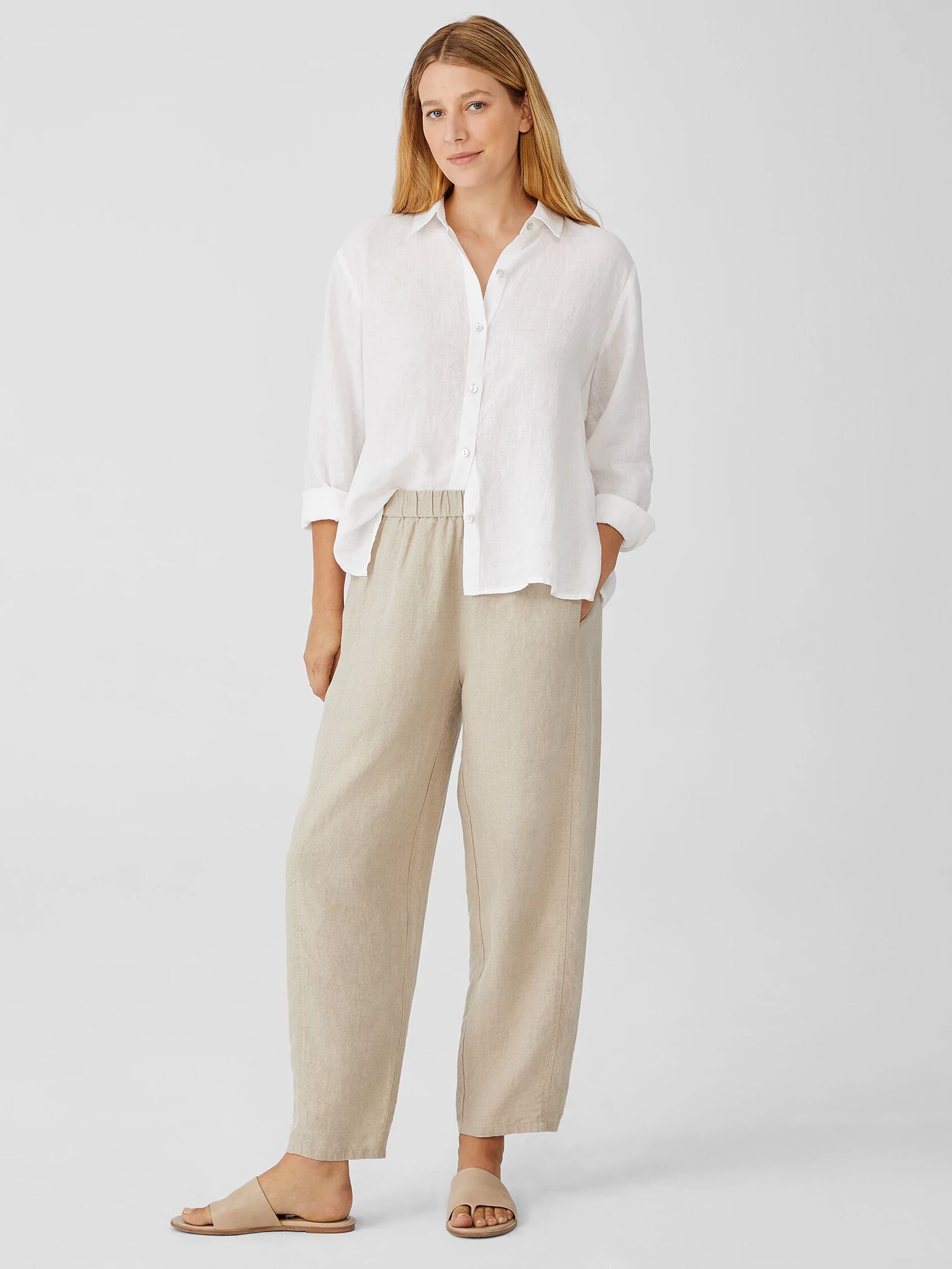 Organic Linen Lantern Pant