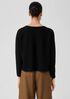 Organic Linen Cotton Jewel Neck Box-Top
