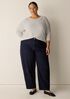 Cotton Stretch Denim Arch Pant