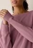 Garment-Dyed Organic Cotton Terry Bateau Neck Top
