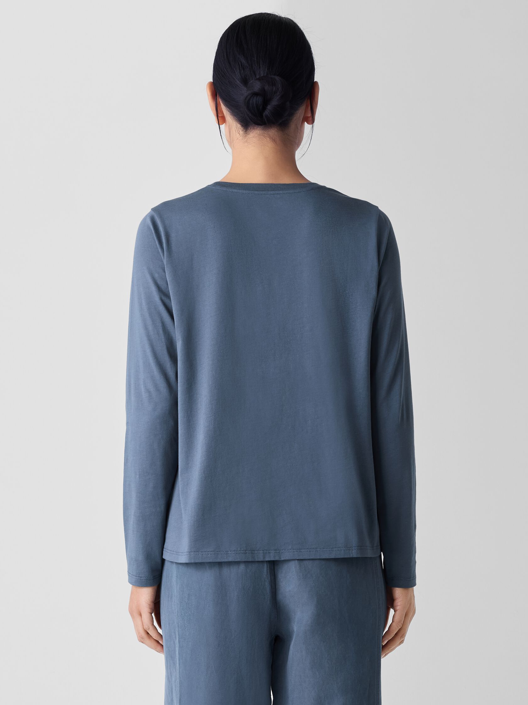 Organic Pima Cotton Jersey Long-Sleeve Tee