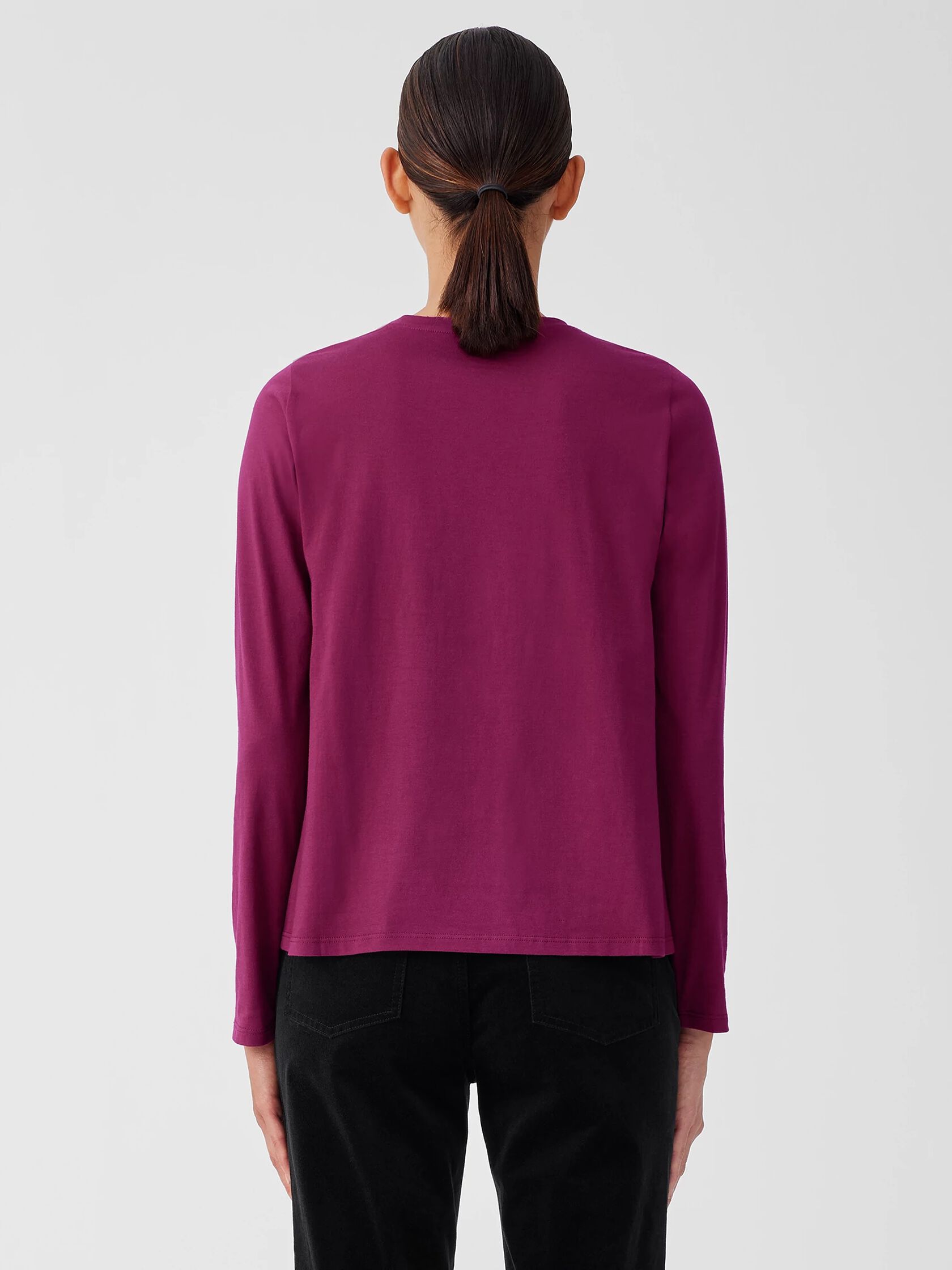 Organic Pima Cotton Jersey Long-Sleeve Tee