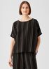 Organic Linen Blend Striped Top