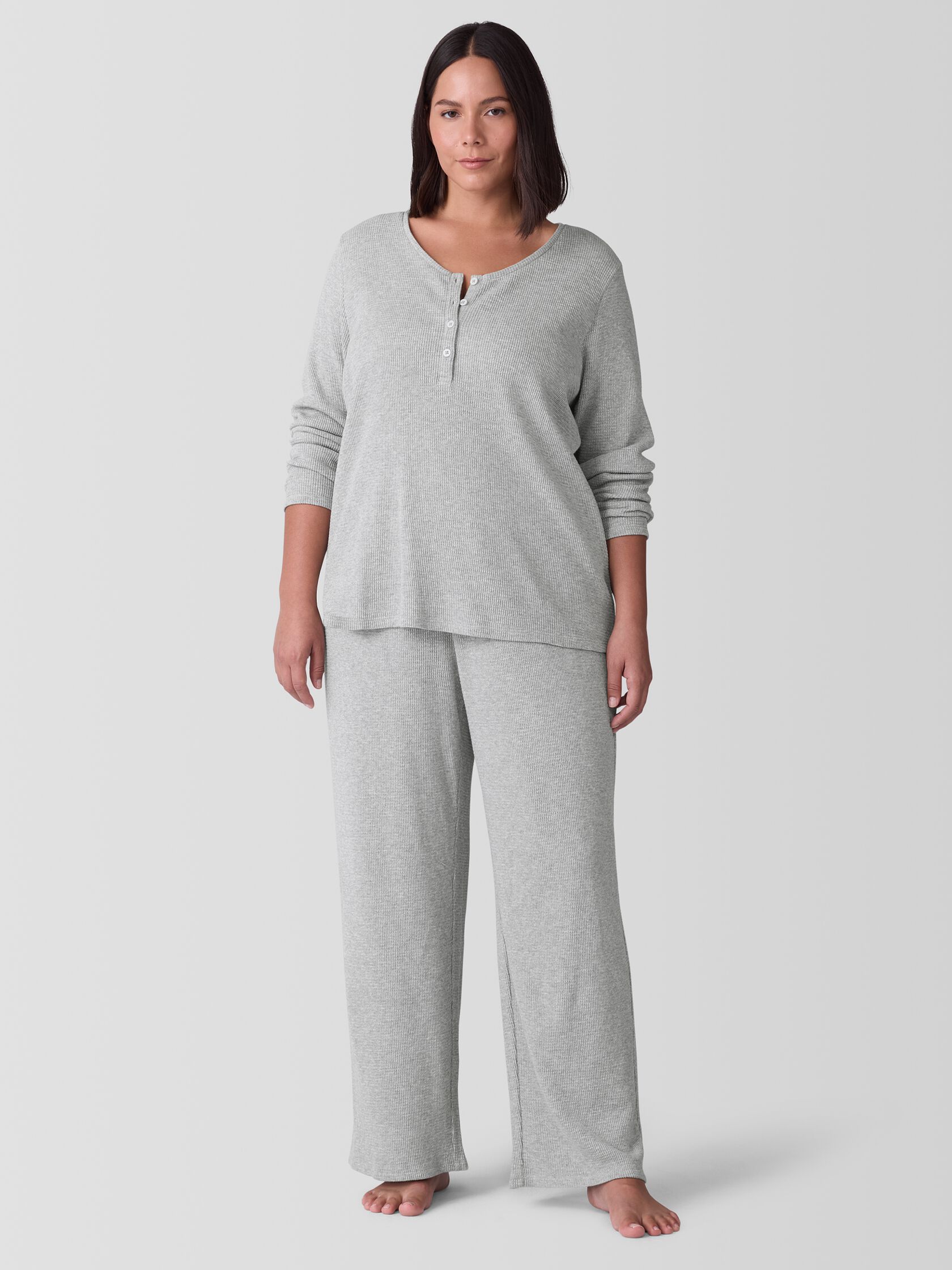 Mélange Organic Cotton Waffle Sleep Pant