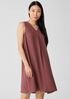 Silk Georgette Crepe Pleated Dress