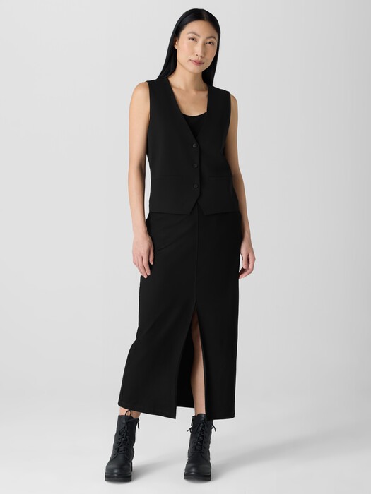 Silk Georgette Crepe Vest