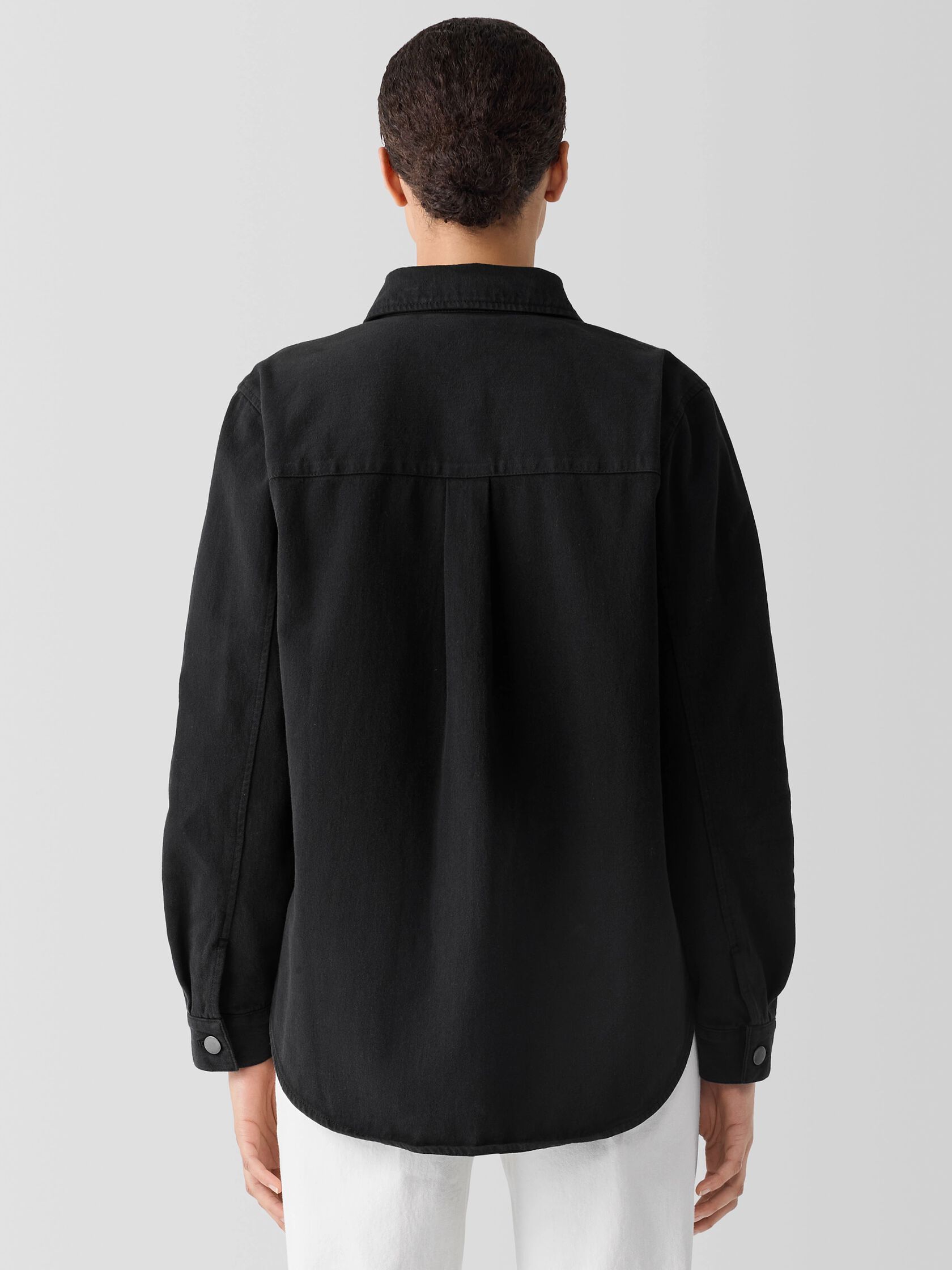 Garment-Dyed Utility Organic Cotton Shirt Jacket