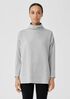 Cozy Brushed Terry Hug Funnel Neck Top