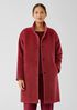 Sheared Suri Alpaca Stand Collar Coat