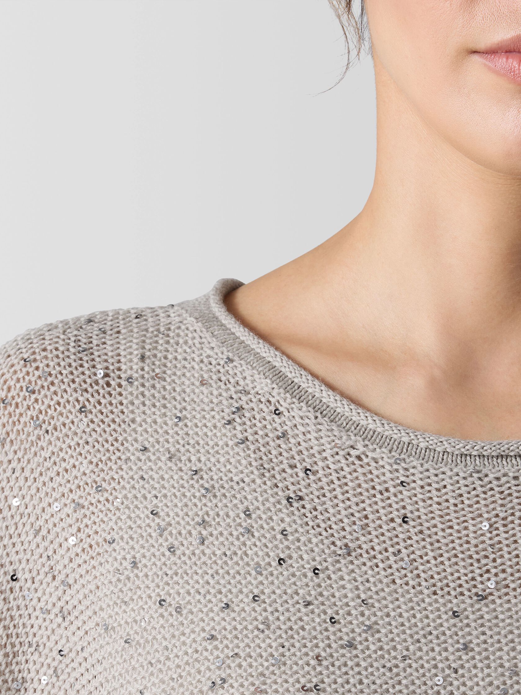 Merino Sequin Poncho