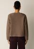 Wool Fluff Round Neck Jacket