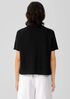 Organic Cotton Linen Slub Funnel Neck Top
