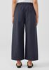 Washed Organic Cotton Poplin Wide-Leg Pant