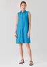 Washed Organic Linen Délavé Sleeveless Shirtdress