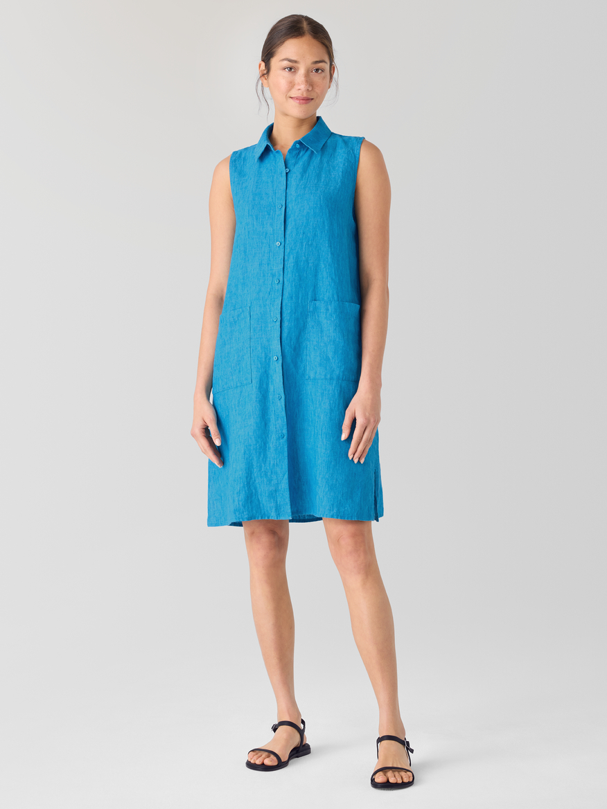 Picture of Sleeveless Organic Linen Mini Dress - Women's