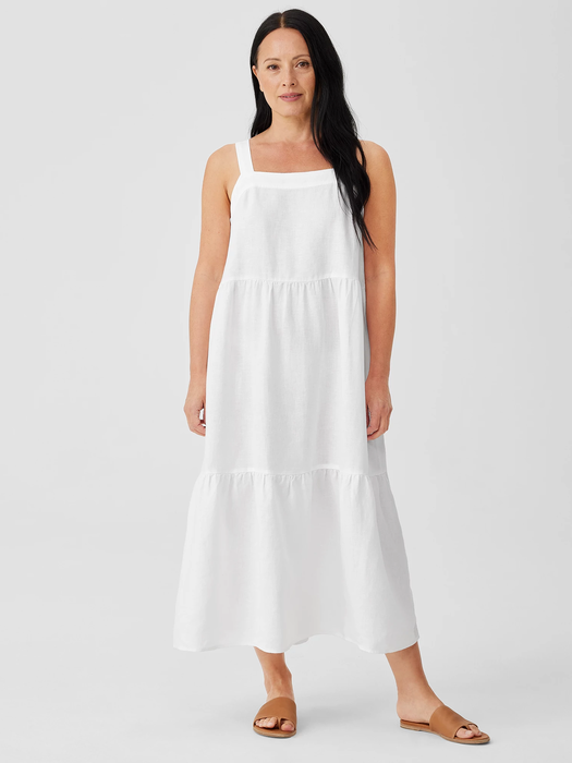 Organic Linen Tiered Dress