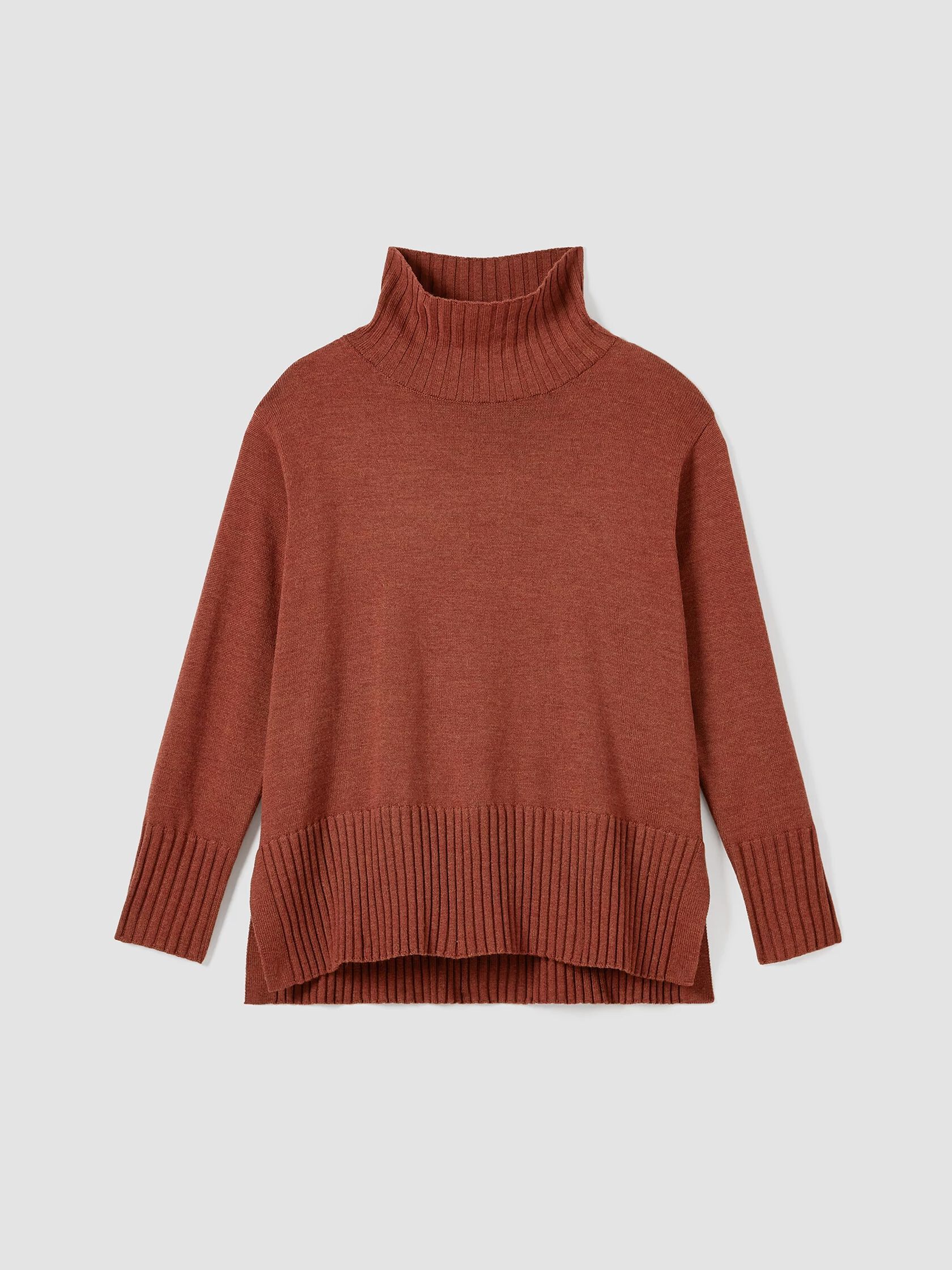 Merino Jersey Turtleneck in Regenerative Wool