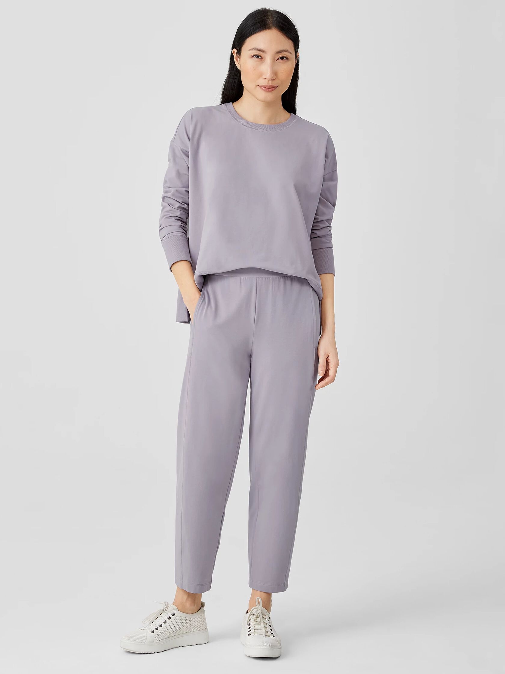 Pima Cotton Stretch Jersey Lantern Pant