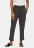 Textured Stretch Rib Tapered Ankle Pant