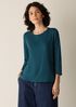 Organic Pima Cotton Jersey 3/4-Sleeve Tee