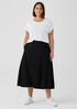 Washable Stretch Crepe Lantern Skirt