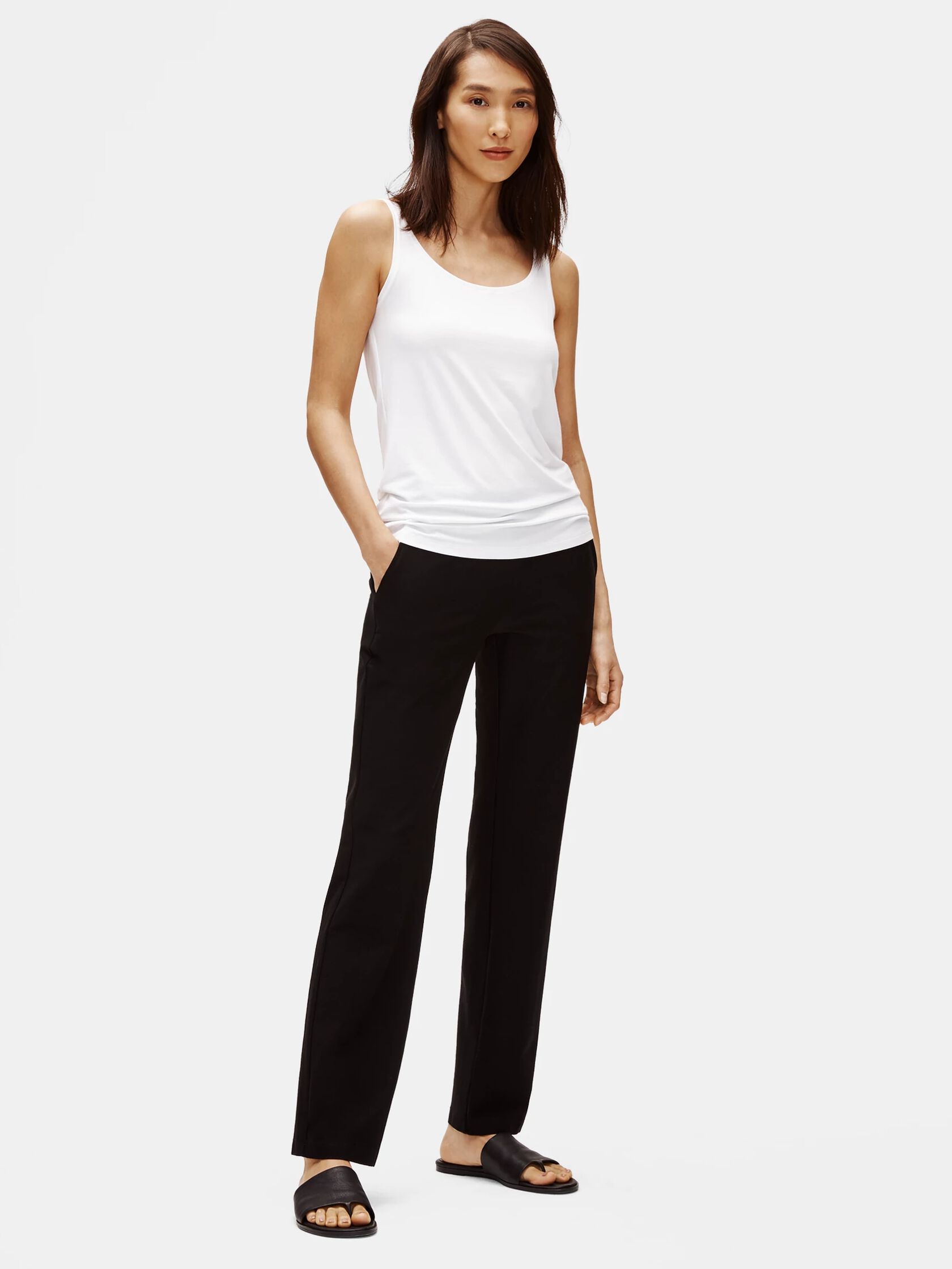System Lightweight Viscose Jersey Slim Tank