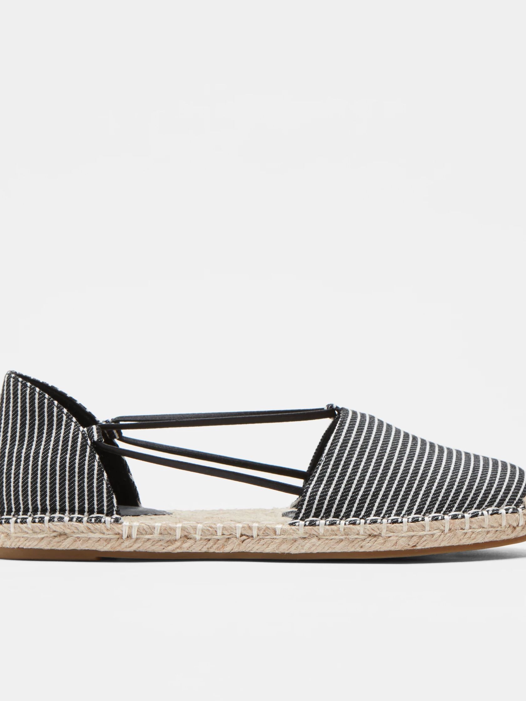 Lee Striped Canvas Espadrille Flat