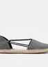 Lee Striped Canvas Espadrille Flat