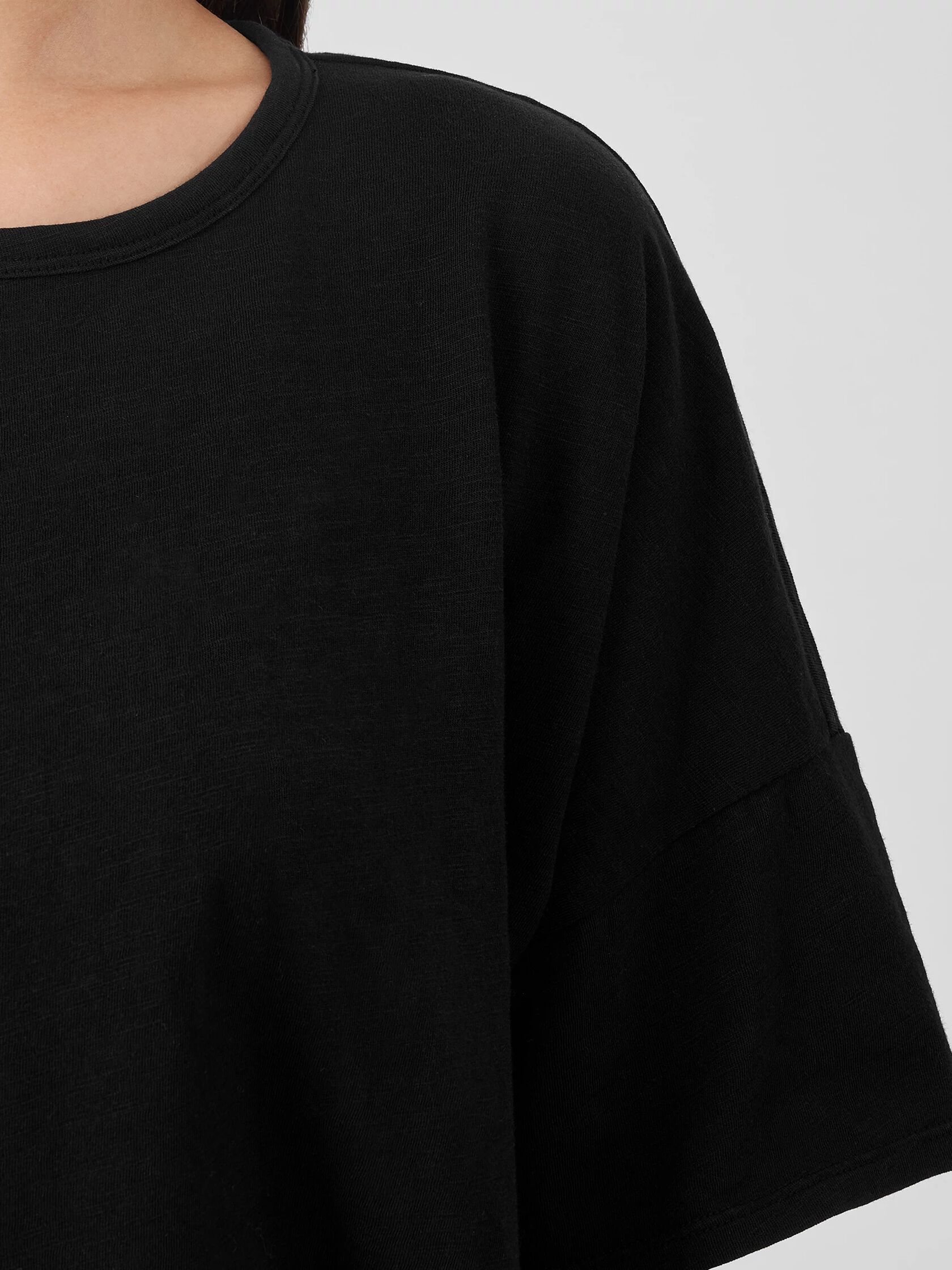 Organic Cotton Slub Crew Neck Tee