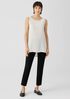System Washable Stretch Crepe Slim Ankle Pant