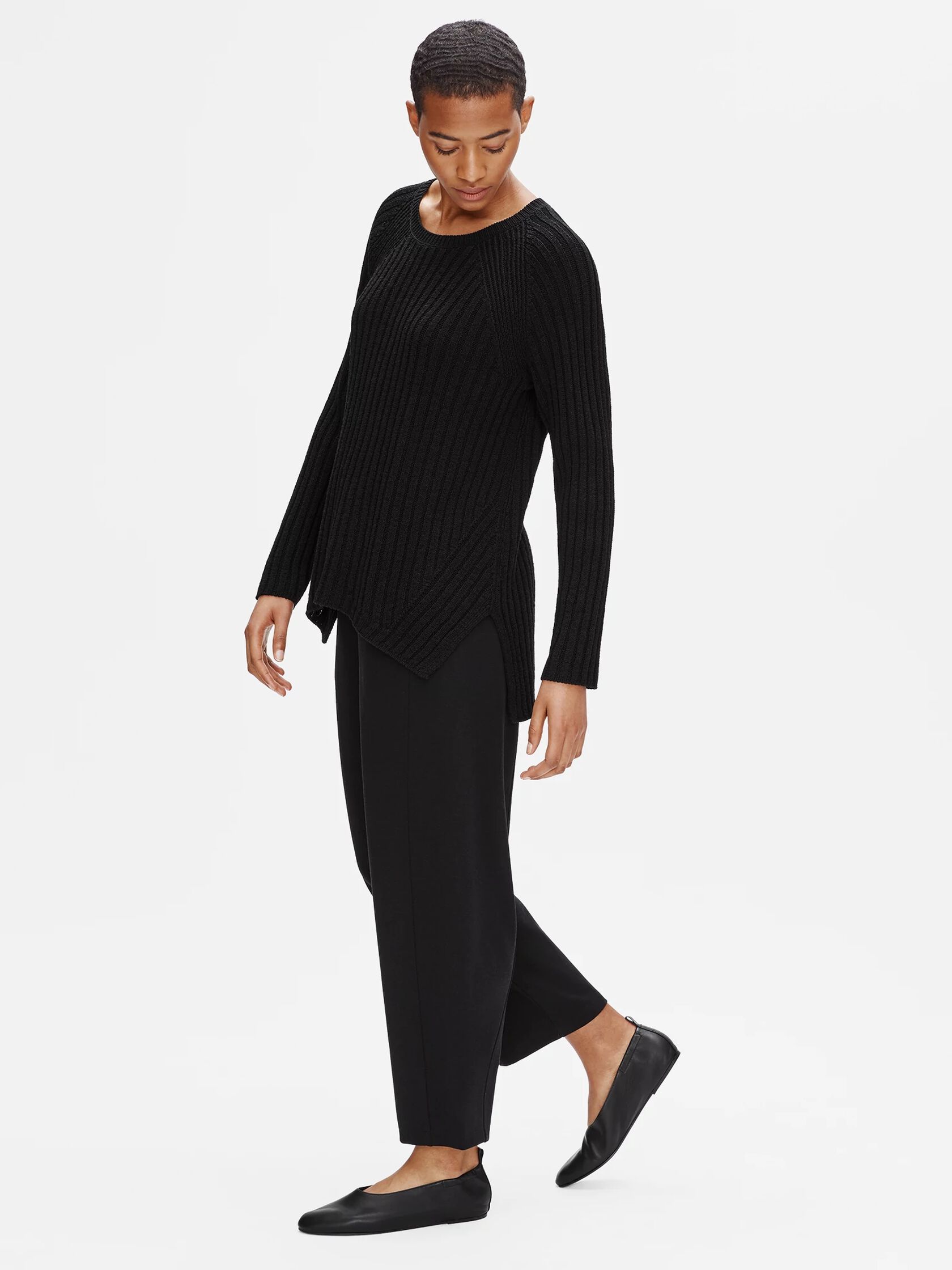 Organic Linen Cotton Round Neck Top