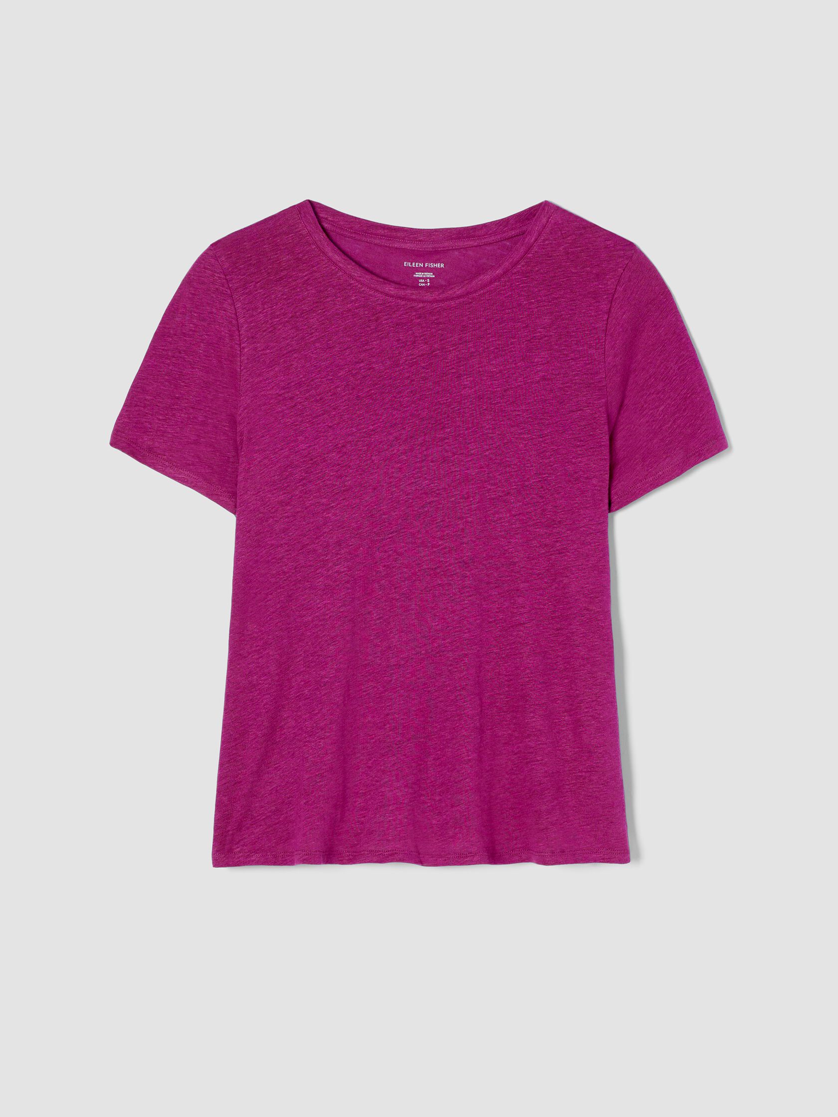 Organic Linen Jersey Crew Neck Tee