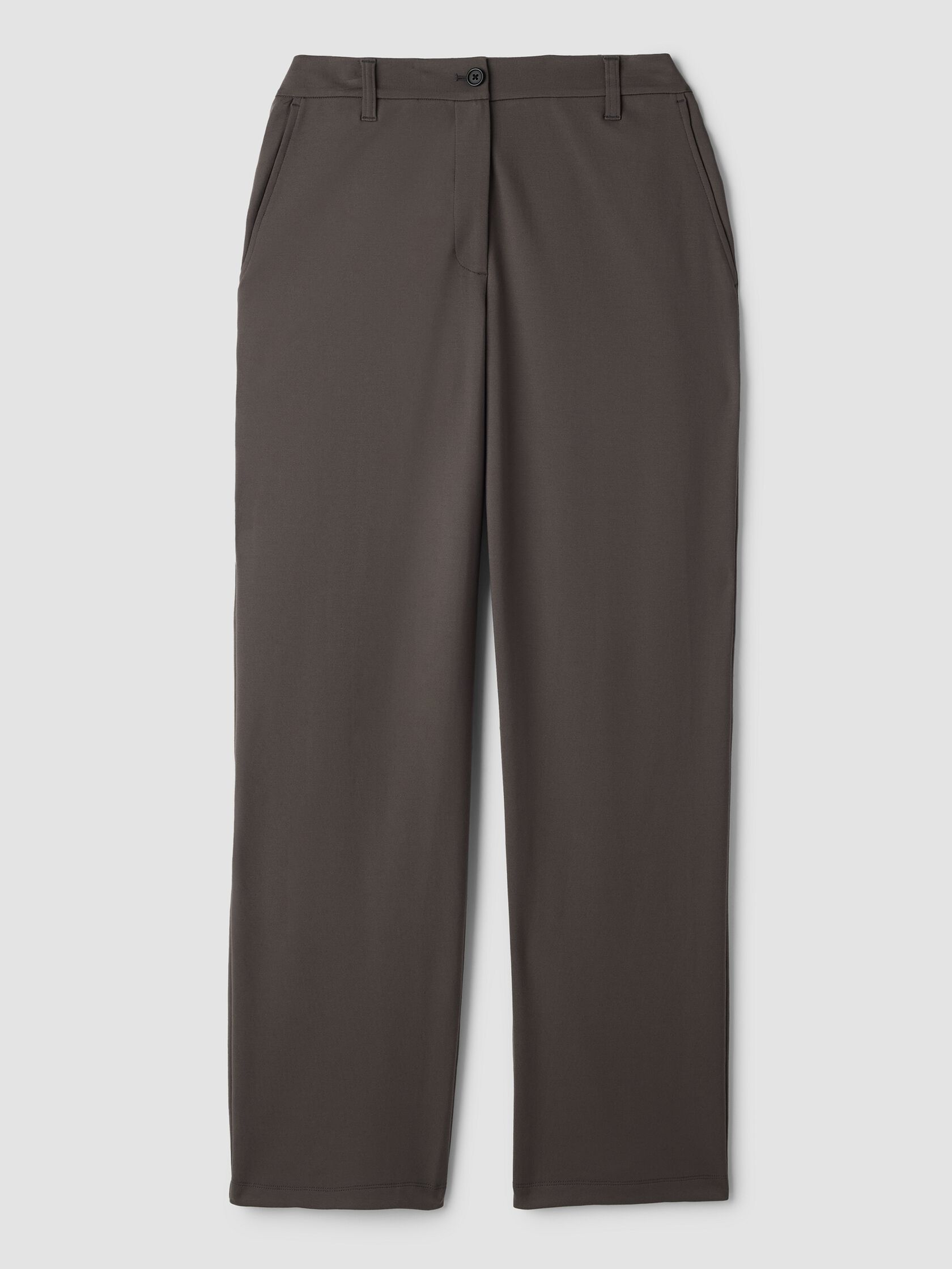 Washable Flex Ponte Straight Trouser Pant