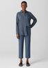 Washable Stretch Crepe Straight Pant