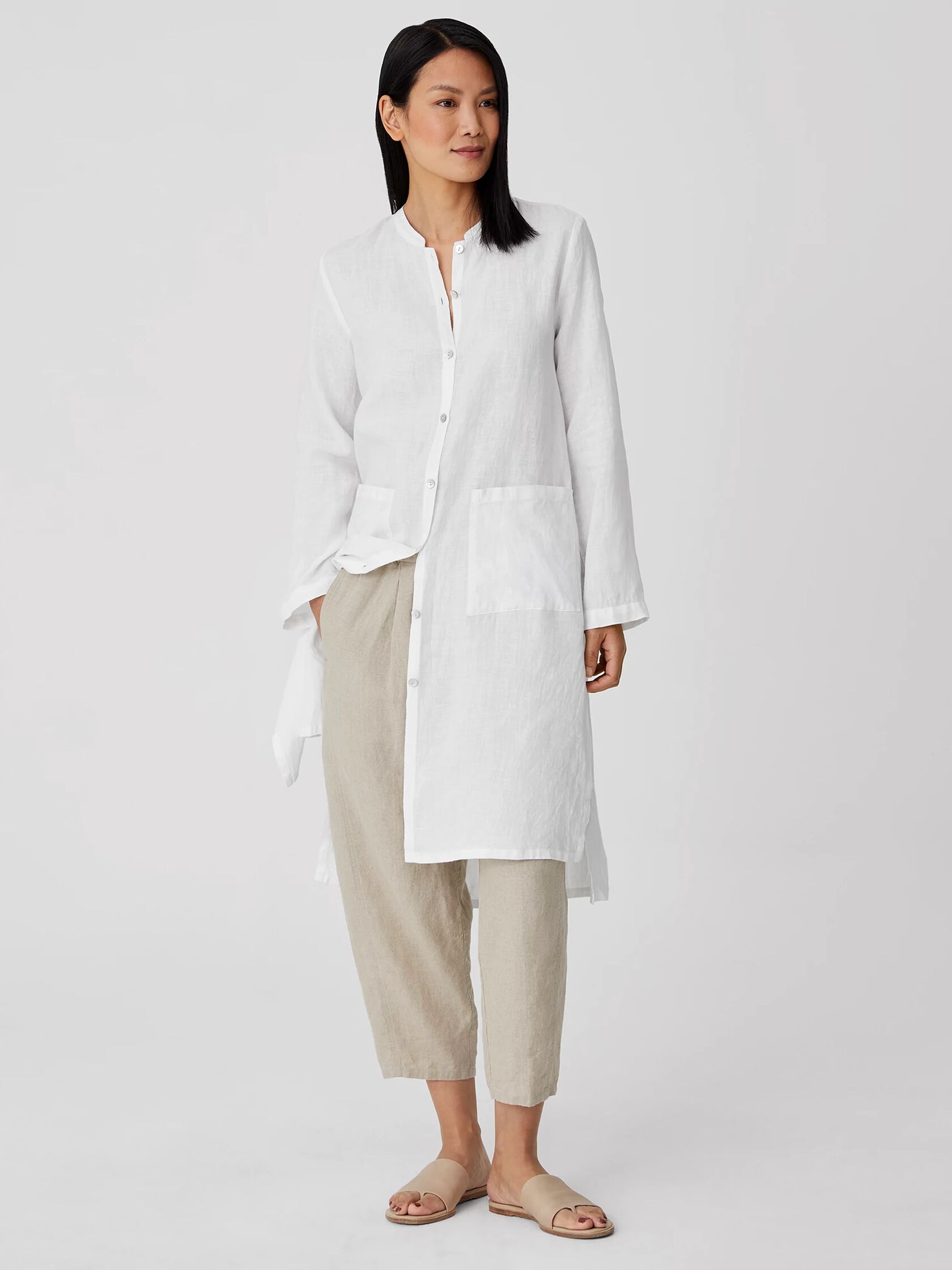 Organic Handkerchief Linen Long Shirt
