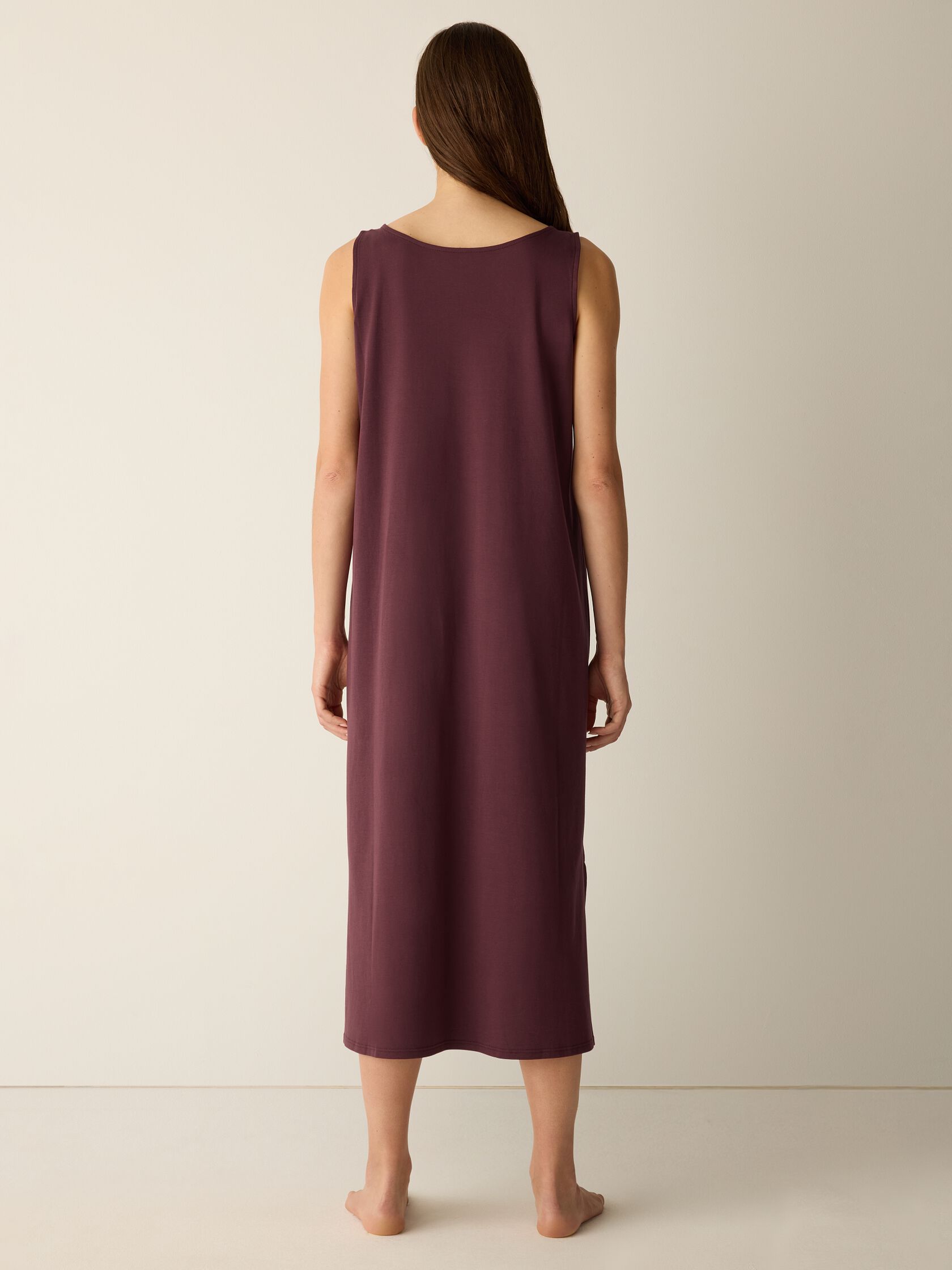 Organic Cotton Interlock Scoop Neck Sleep Dress
