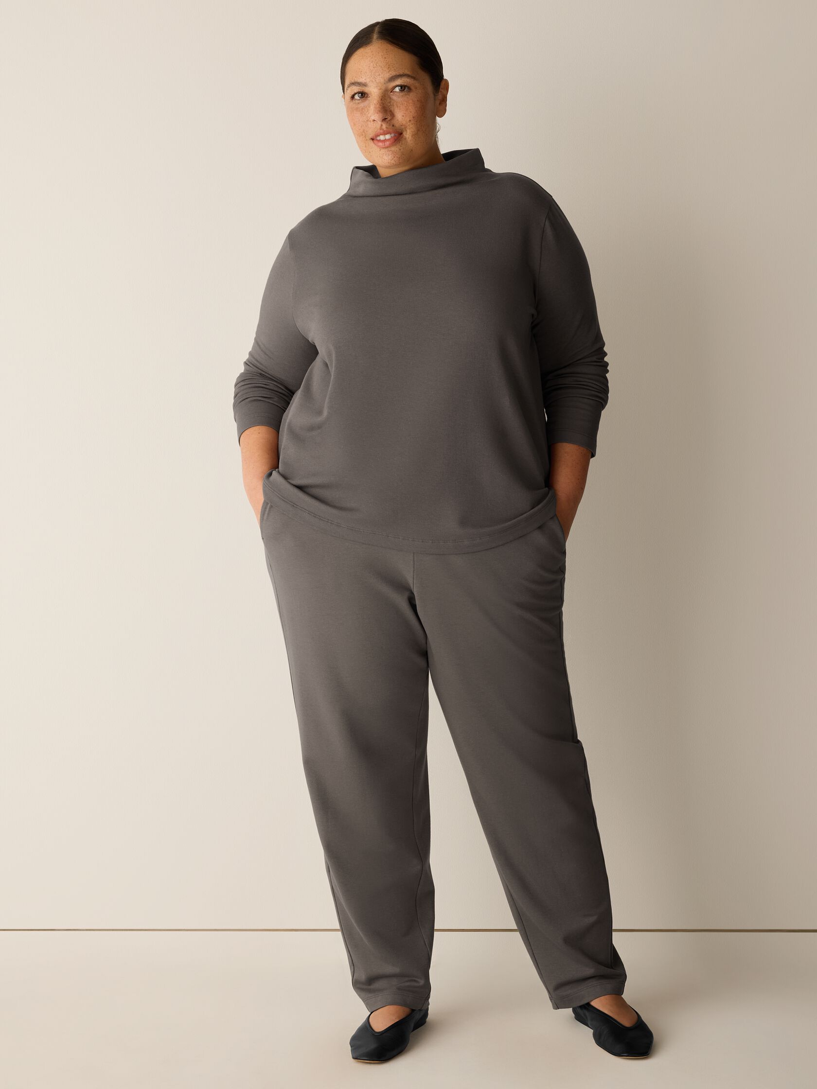 Cozy Brushed Terry Hug Slouchy Pant
