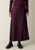 Textured Satin Slip Skirt