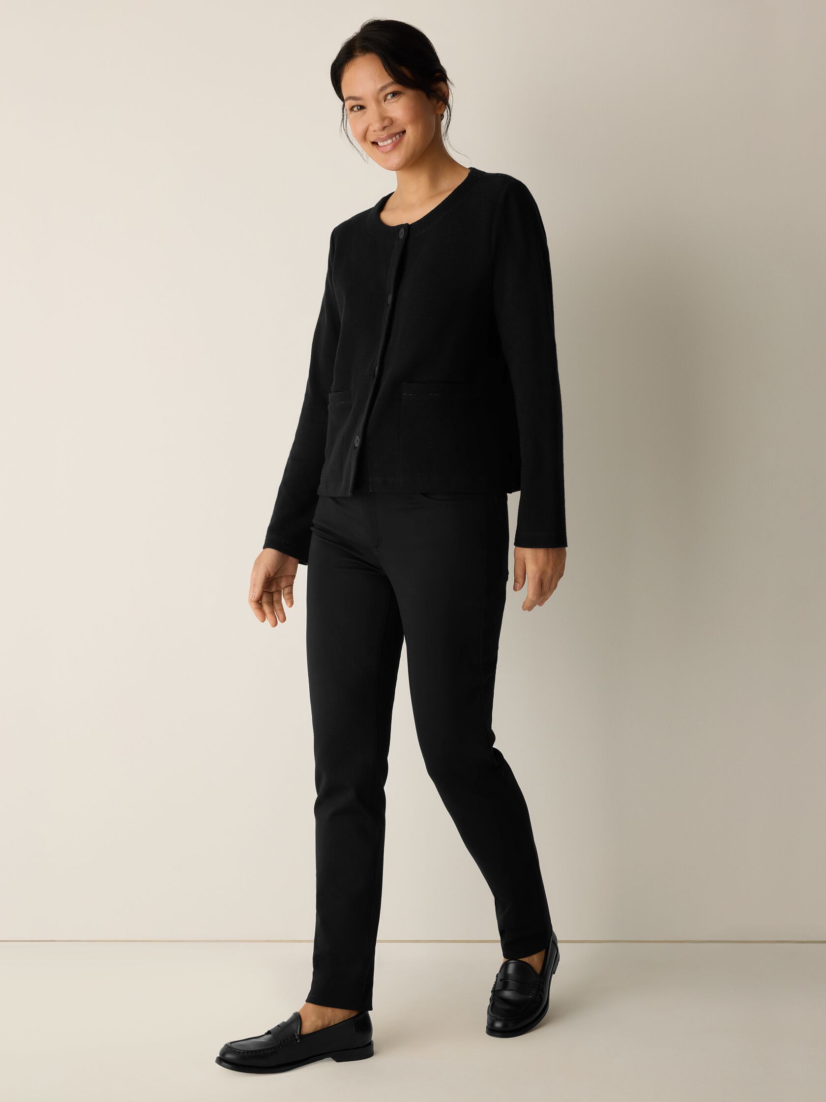 Doubleknit Organic Cotton Stripe