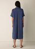 Striped Organic Cotton Gauze Shirtdress